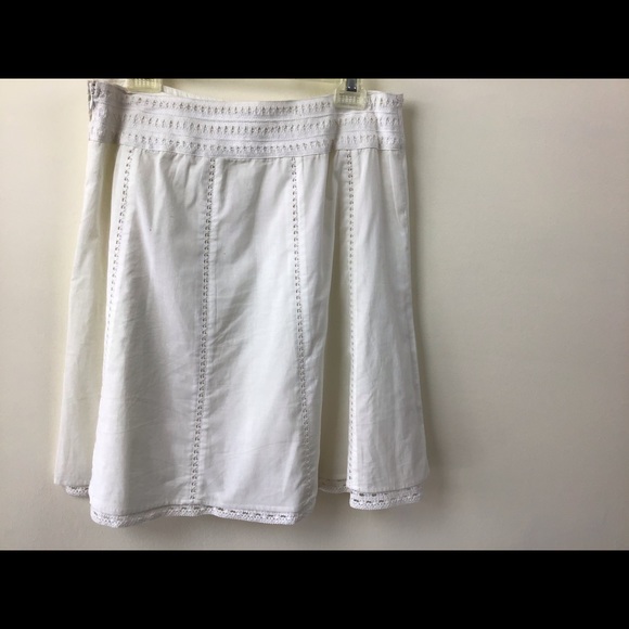Apt. 9, P12, Wht.,Cut Work, Lace Trim, Skirt,NWOT. - Picture 7 of 11